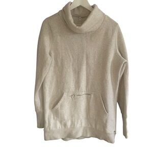 Fabletics Zaylee Pullover Womens Size XL Funnel Neck Zip Pocket Tunic Sweatshirt